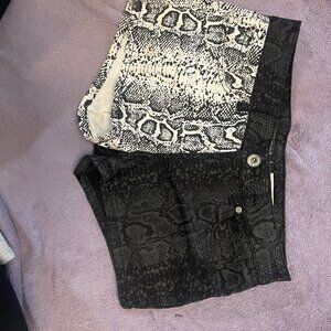 Love Sick Snake print shorts